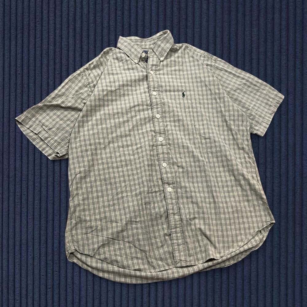 Ralph Lauren Sport Plaid Short Sleeve Button Up Shirt